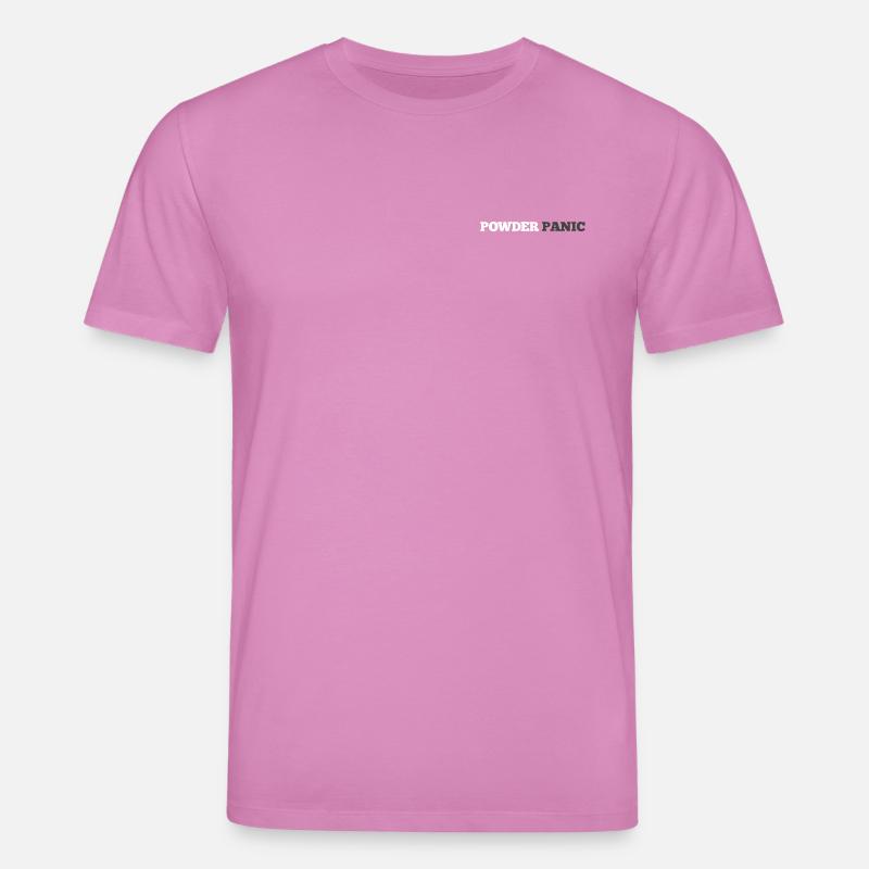 Powder Panic Logo - Stanley/Stella CREATOR Unisex Organic T-Shirt - pink