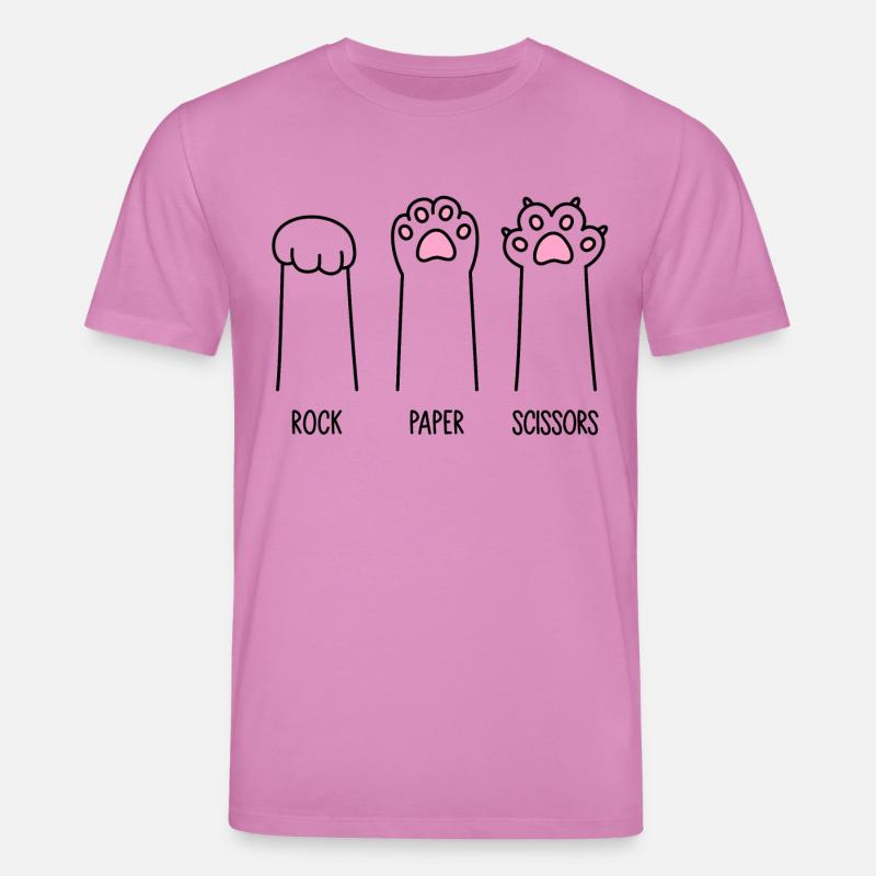 Rock Paper Scissors - Stanley/Stella Unisex Bio-T-Shirt CREATOR  - Pink