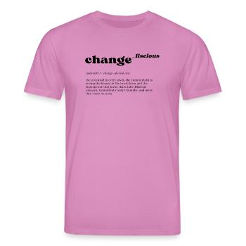 change_liscious: Pivot to Potential - BLACK - Stanley/Stella Unisex Bio-T-Shirt CREATOR  - Pink - Vorne - Alina (178cm) & Michal (187cm)