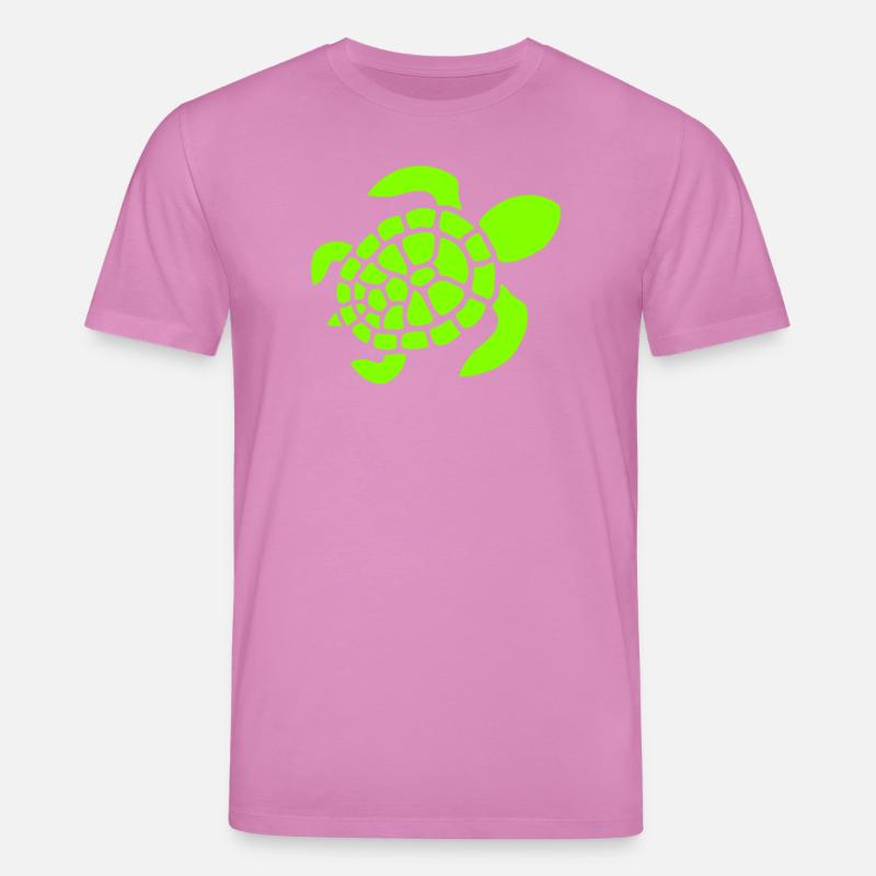 Turtle Logo Turtle Shell Pattern Icon - Stanley/Stella CREATOR Unisex Organic T-Shirt - pink