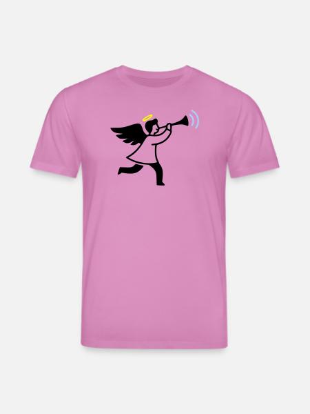 Engel mit Trompete - Stanley/Stella Unisex Bio-T-Shirt CREATOR - Pink