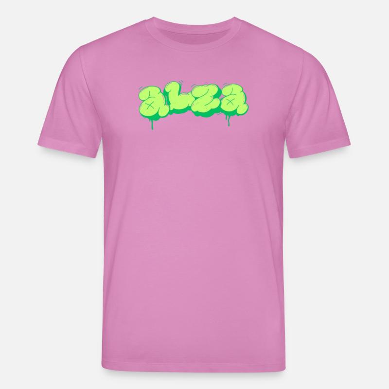 Hellgrünes Design im Graffiti-Stil - Stanley/Stella Unisex Bio-T-Shirt CREATOR  - Pink