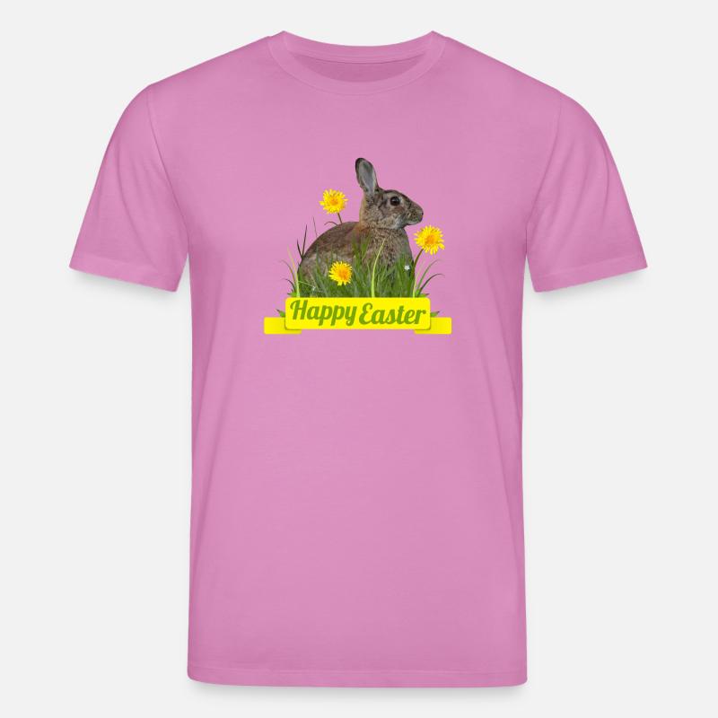 Happy Easter rabbit cony - Stanley/Stella Unisex Bio-T-Shirt CREATOR  - Pink