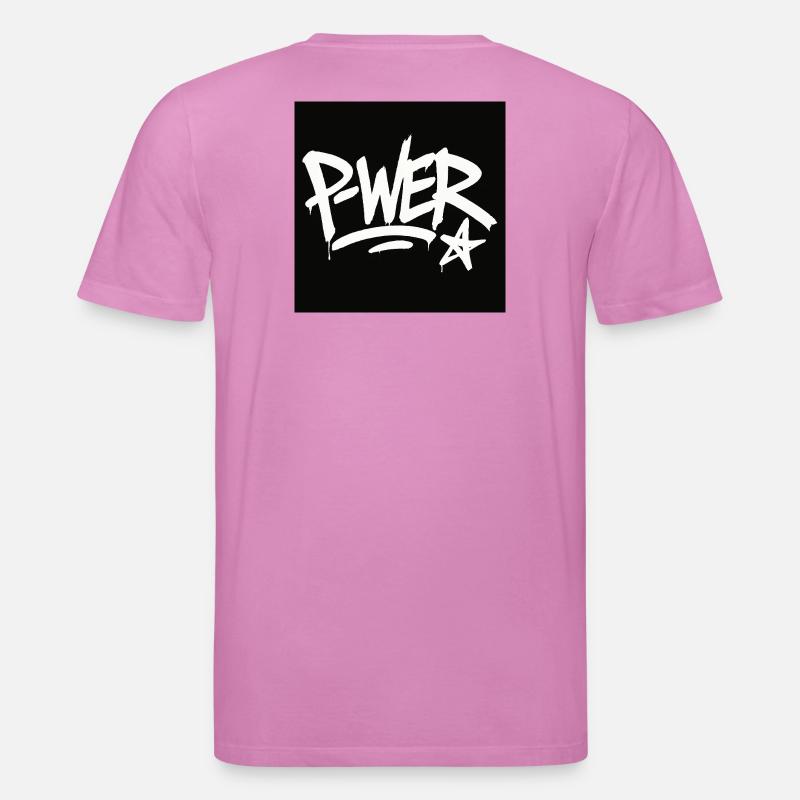 Graffiti Style Power Text Design - T-shirt bio CREATOR Stanley/Stella Unisexe - rose