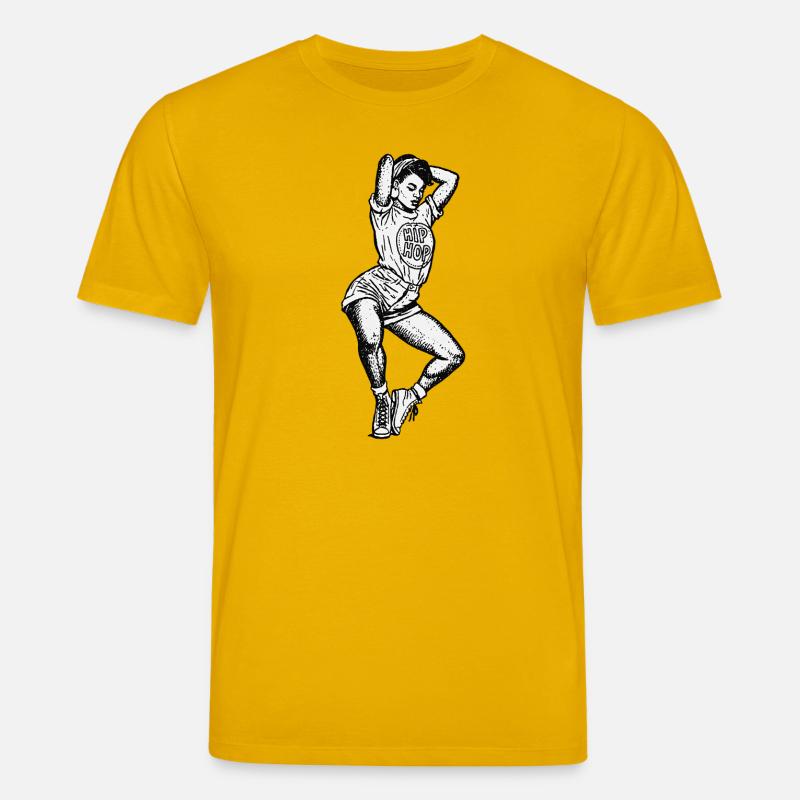 Danseuse #16 - T-shirt bio CREATOR Stanley/Stella Unisexe - jaune spectre