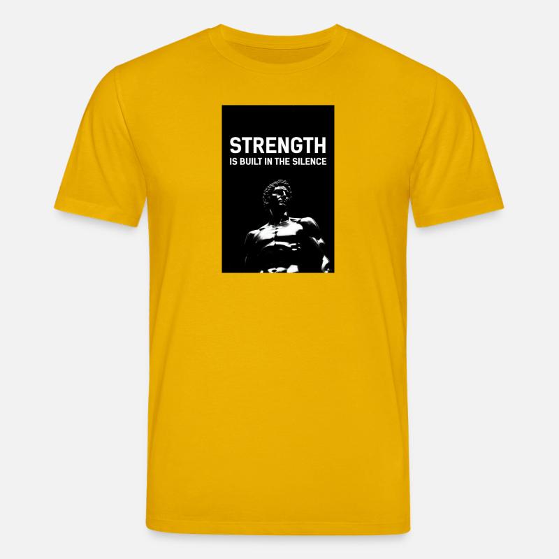 La force dans le silence - T-shirt bio CREATOR Stanley/Stella Unisexe - jaune spectre