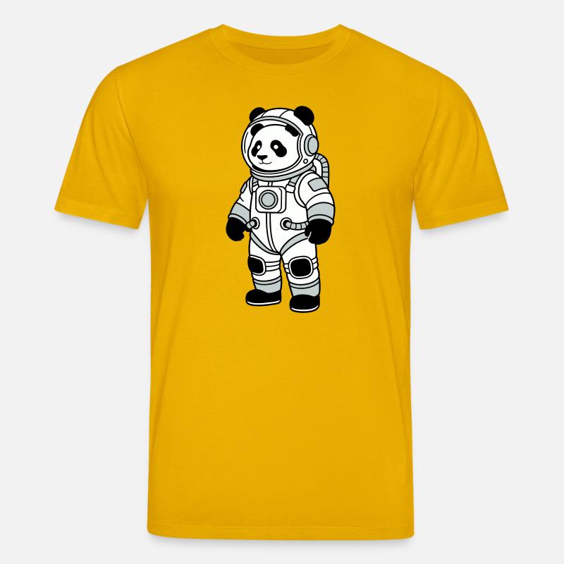 Combinaison spatiale panda bear - T-shirt bio CREATOR Stanley/Stella Unisexe - jaune spectre