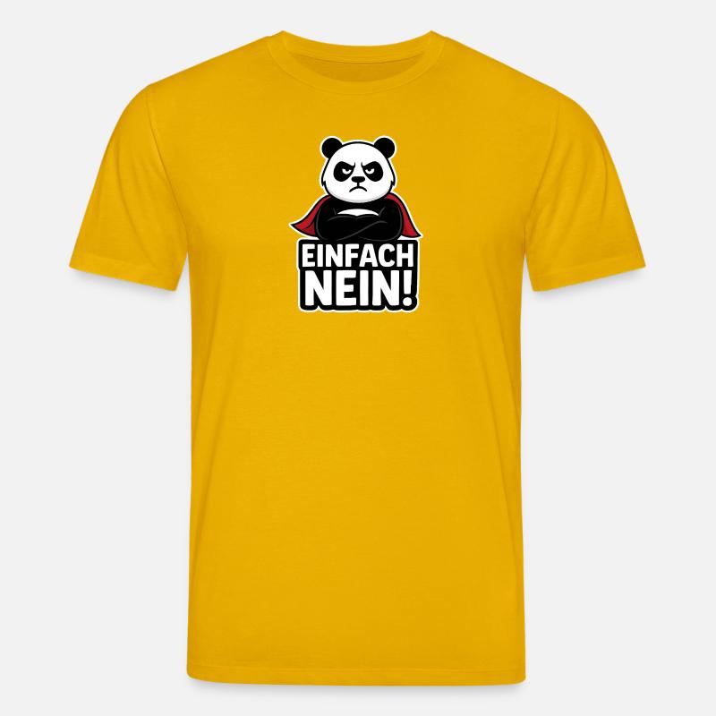 Panda Superheld: Einfach Nein - Stanley/Stella Unisex Bio-T-Shirt CREATOR  - Spektralgelb