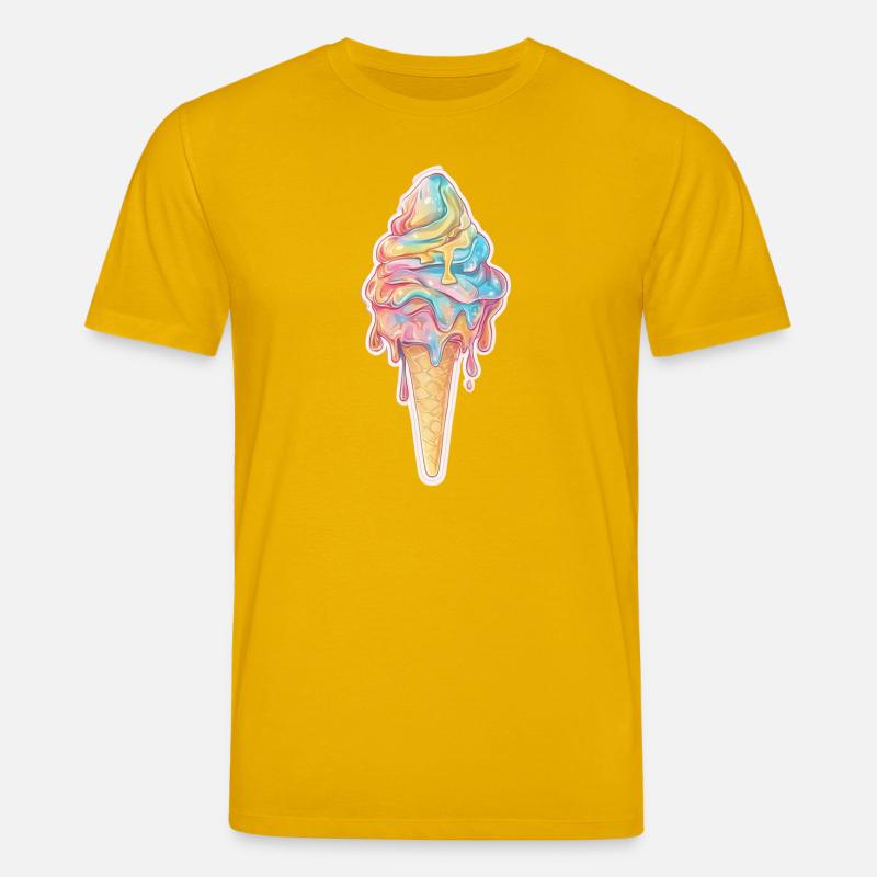 Eiscreme Eis - Stanley/Stella Unisex Bio-T-Shirt CREATOR  - Spektralgelb
