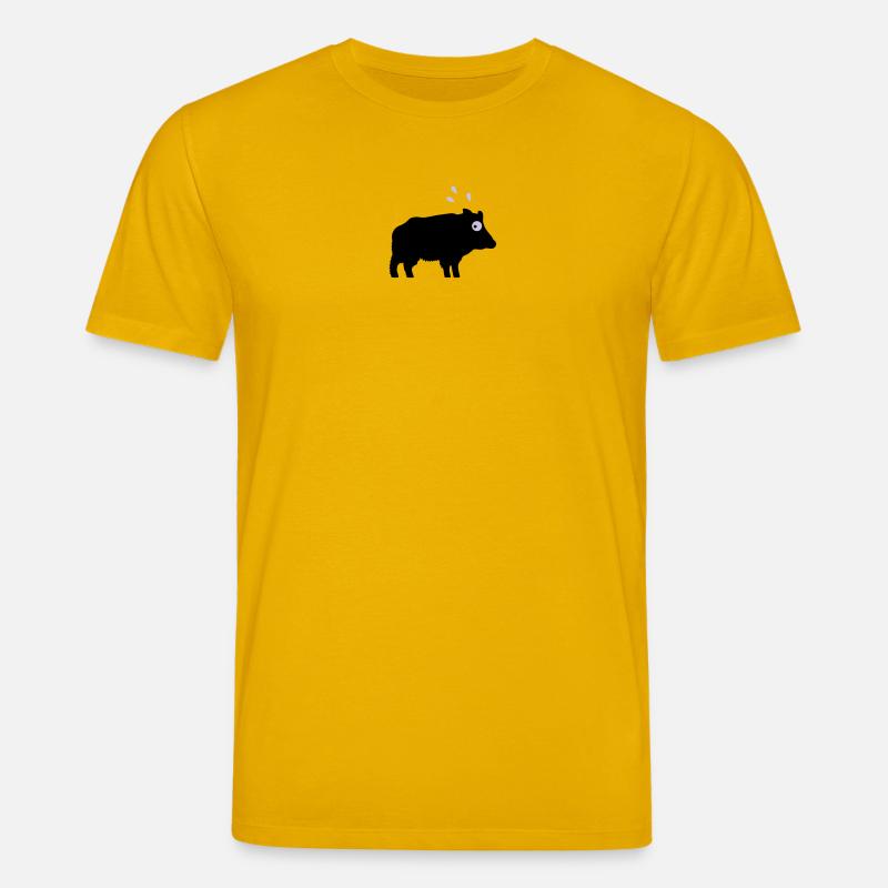 Angstschwitzendes Wildschwein - Stanley/Stella Unisex Bio-T-Shirt CREATOR  - Spektralgelb