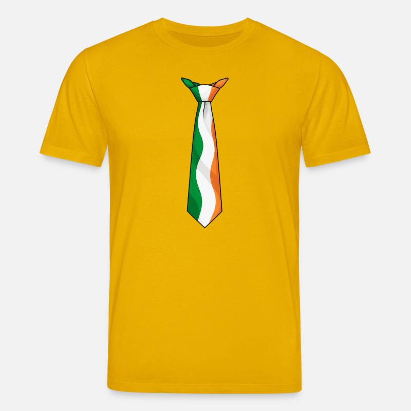 Cravate d’Irlande – Conception du drapeau - T-shirt bio CREATOR Stanley/Stella Unisexe - jaune spectre