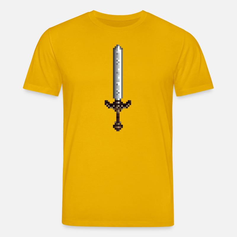 Sword pixel art stile retrò 8 bit - Maglietta ecologica unisex CREATOR di Stanley/Stella - giallo ambra