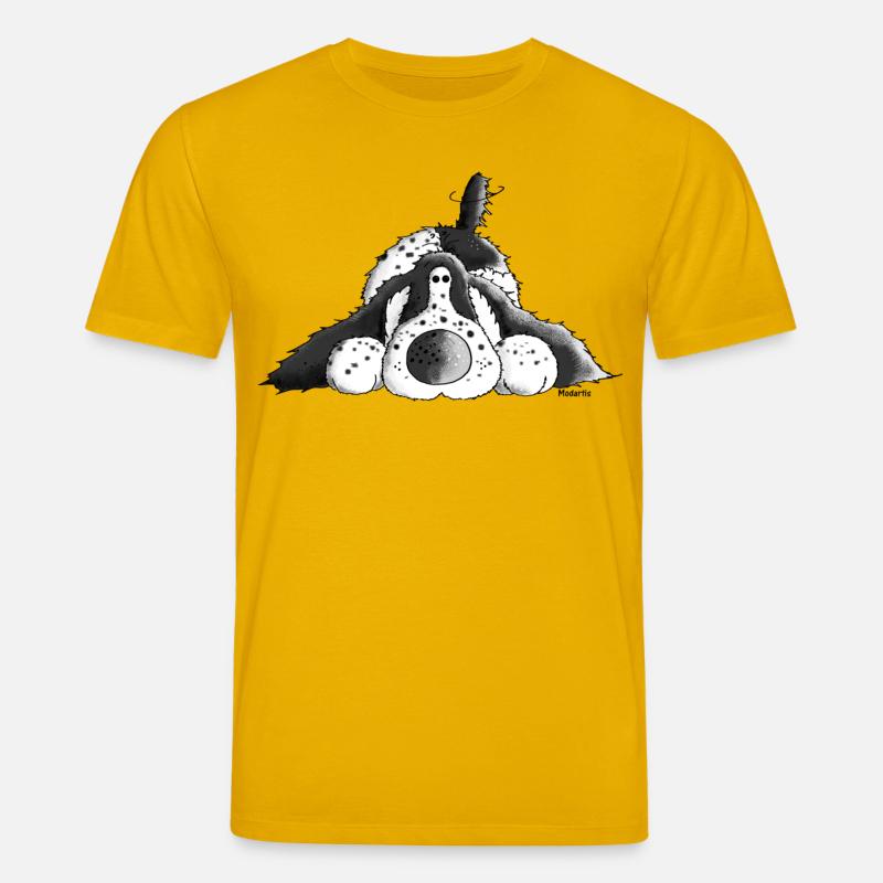Fröhlicher Cocker Spaniel - Hund - Stanley/Stella Unisex Bio-T-Shirt CREATOR  - Spektralgelb