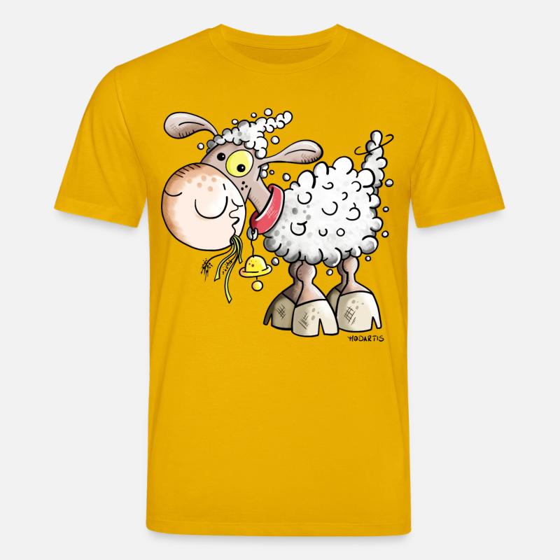 Schaf auf der Weide - Stanley/Stella Unisex Bio-T-Shirt CREATOR  - Spektralgelb