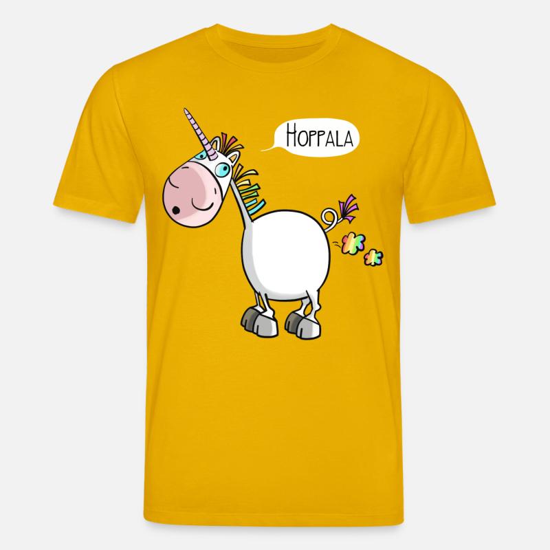 Hoppala Einhorn - Stanley/Stella Unisex Bio-T-Shirt CREATOR  - Spektralgelb