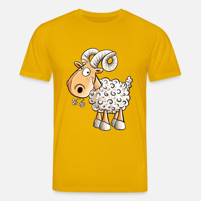 Happy Widder I Schafbock I Schaf - Stanley/Stella Unisex Bio-T-Shirt CREATOR  - Spektralgelb