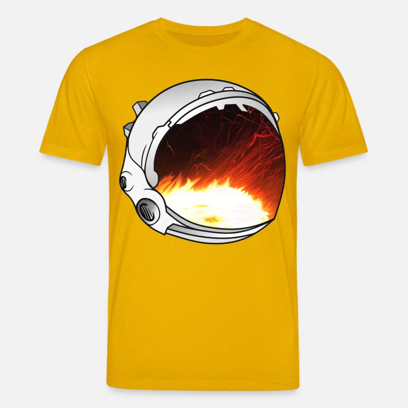 Astronauten Helm Artwork - Stanley/Stella Unisex Bio-T-Shirt CREATOR  - Spektralgelb