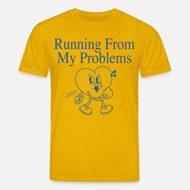 Laufendes Herz – Running From My Problems - Stanley/Stella Unisex Bio-T-Shirt CREATOR  - Spektralgelb