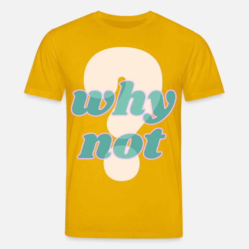 Pourquoi pas un design de déclaration - T-shirt bio CREATOR Stanley/Stella Unisexe - jaune spectre