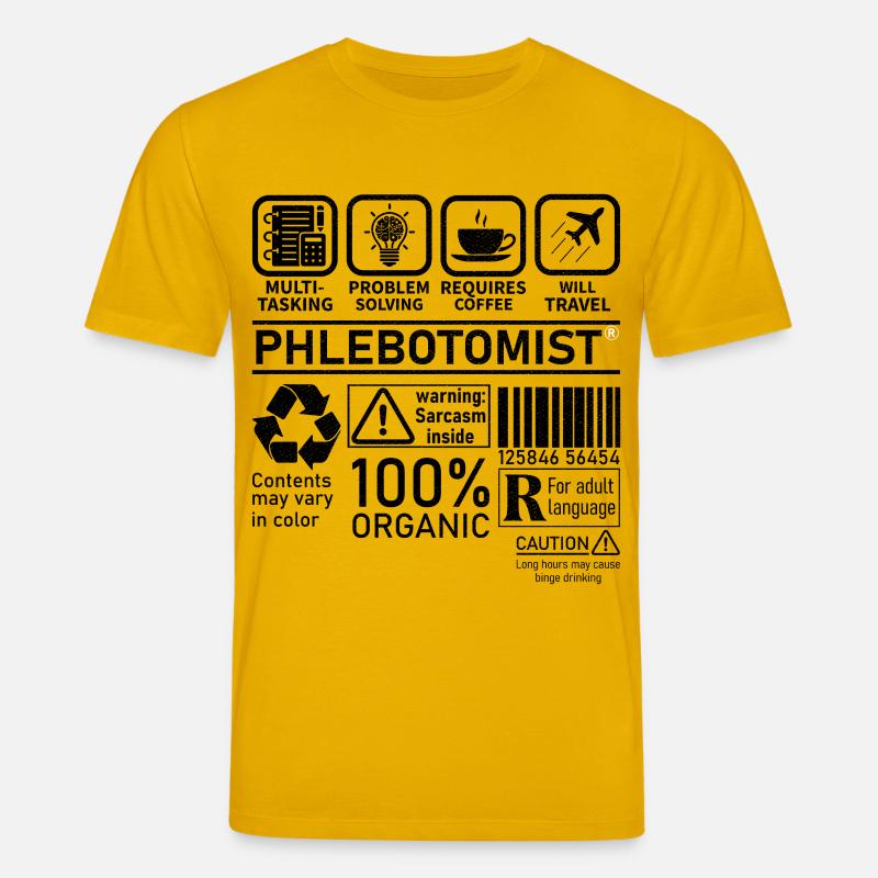 Phlebotomist multi tasking problem solving - Stanley/Stella CREATOR Unisex Organic T-Shirt - spectra yellow
