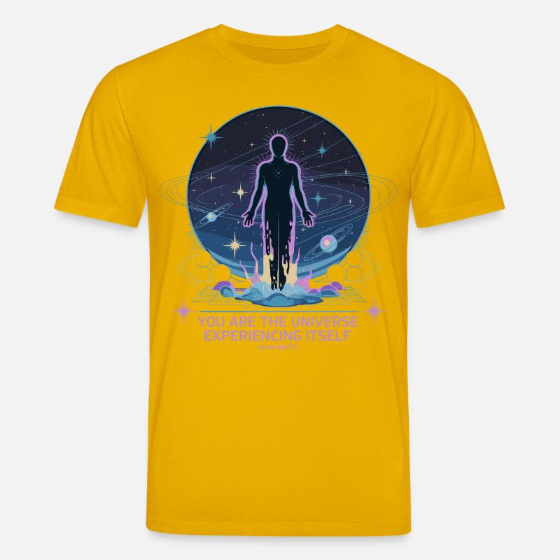 Être céleste | Alan Watts Citation Conception - T-shirt bio CREATOR Stanley/Stella Unisexe - jaune spectre