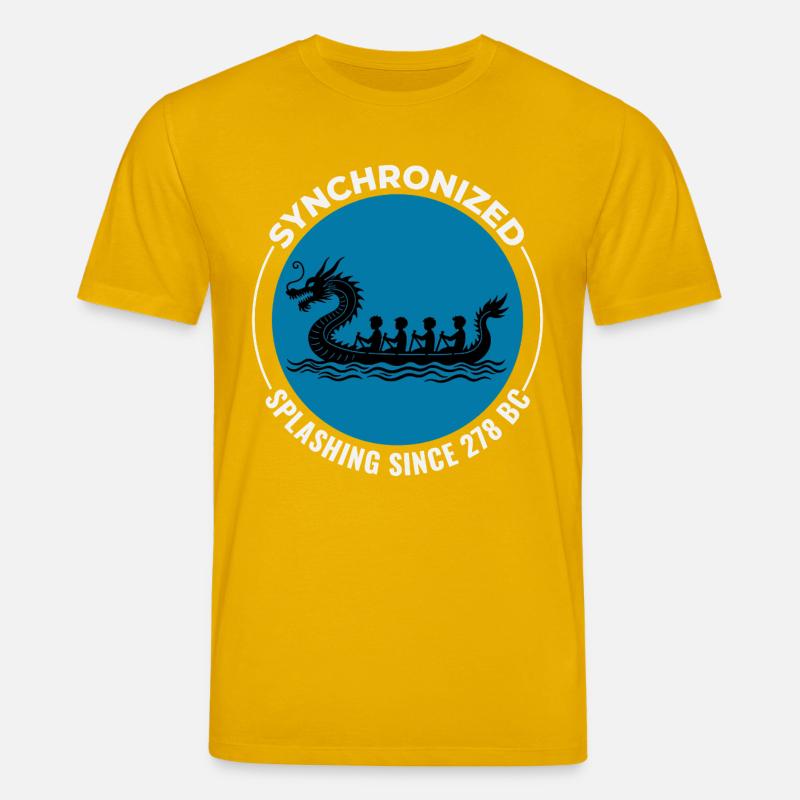 Conception de pagayage synchronisé - T-shirt bio CREATOR Stanley/Stella Unisexe - jaune spectre