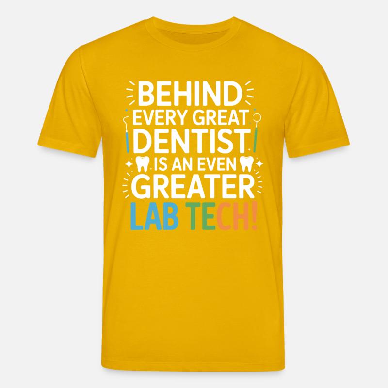Conception dentaire de Greater Lab Tech - T-shirt bio CREATOR Stanley/Stella Unisexe - jaune spectre