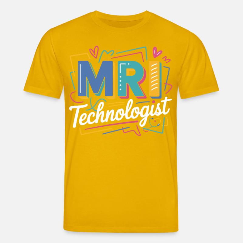 MRI Technologist Farbexplosion - Stanley/Stella Unisex Bio-T-Shirt CREATOR  - Spektralgelb