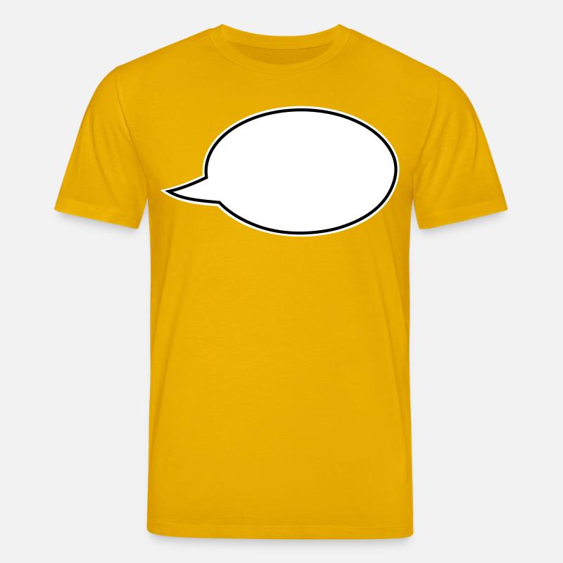 Sprechblase Comic rechts - Stanley/Stella Unisex Bio-T-Shirt CREATOR  - Spektralgelb