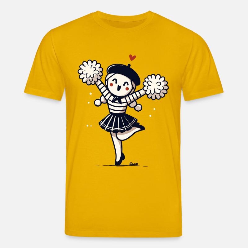 Niedliches Mädchen mit Pompons Pantomime - Stanley/Stella Unisex Bio-T-Shirt CREATOR  - Spektralgelb