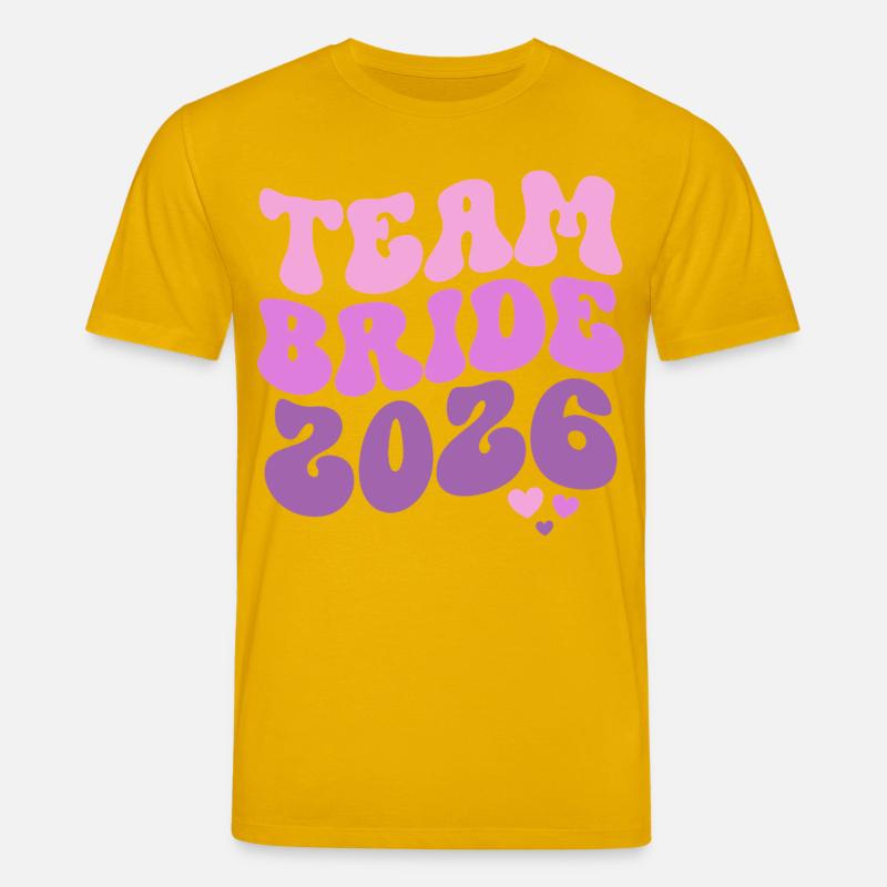 Team Bride 2026 - Stanley/Stella Unisex Bio-T-Shirt CREATOR - Spektralgelb