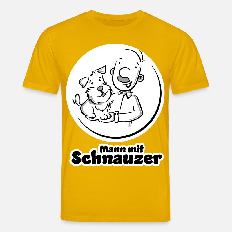 Mann mit Schnauzer (Oberlippenbart) - Stanley/Stella Unisex Bio-T-Shirt CREATOR  - Spektralgelb