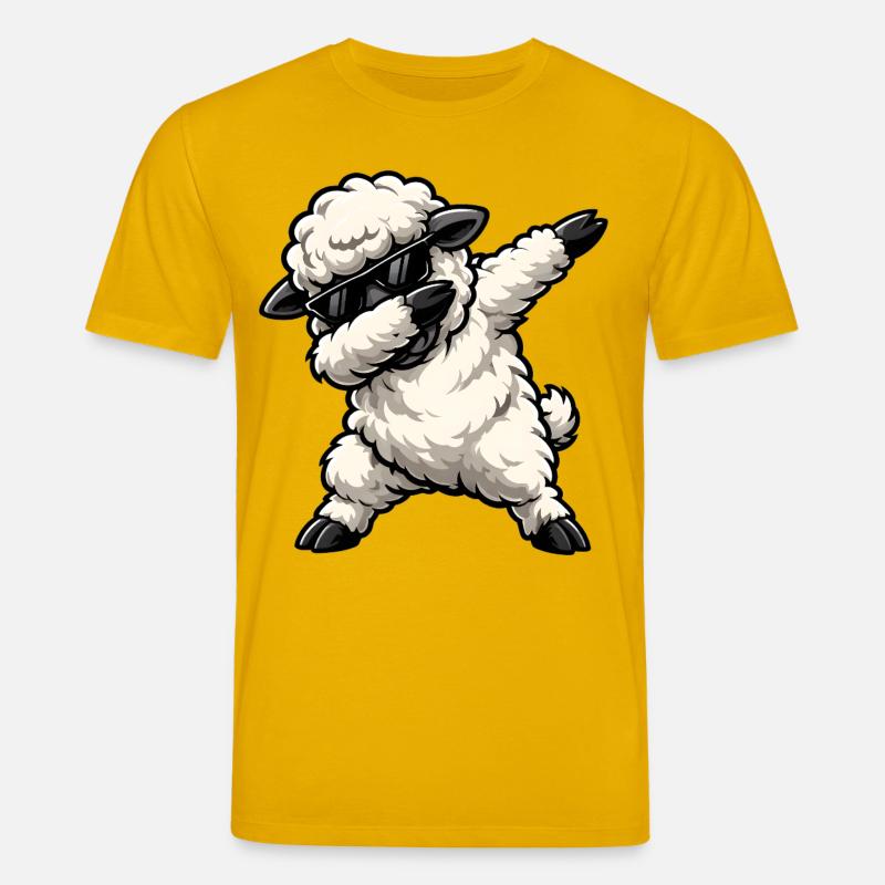 Dabbing Schaf - Stanley/Stella Unisex Bio-T-Shirt CREATOR  - Spektralgelb