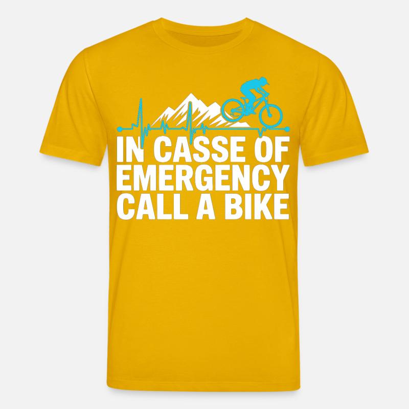 VTT, Descente, Action du cyclisme - T-shirt bio CREATOR Stanley/Stella Unisexe - jaune spectre