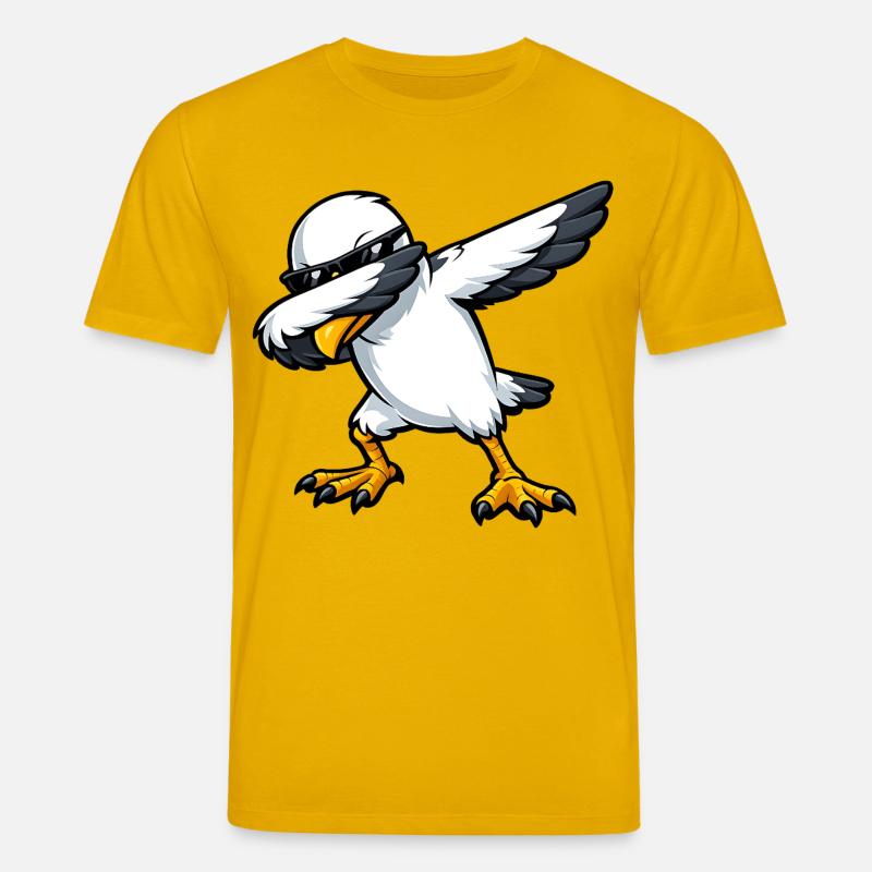 Dabbing Möwe - Stanley/Stella Unisex Bio-T-Shirt CREATOR  - Spektralgelb