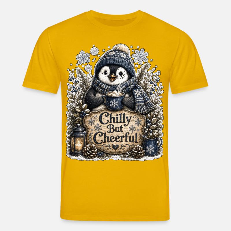 Chilly But Cheerful - Stanley/Stella Unisex Bio-T-Shirt CREATOR  - Spektralgelb