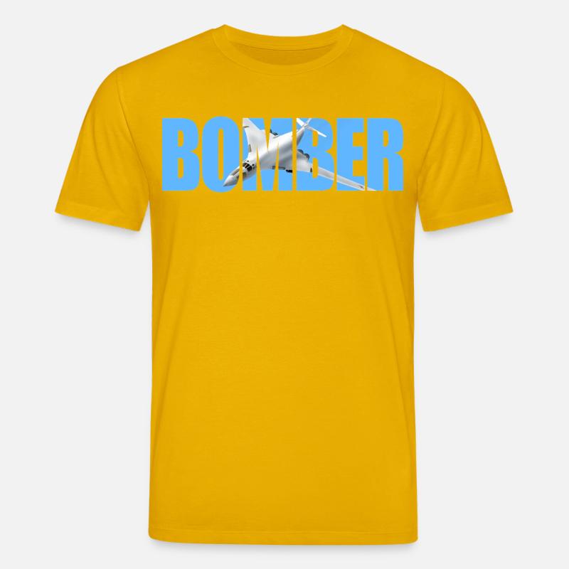 Bomber Tu-160 - Stanley/Stella CREATOR Unisex Organic T-Shirt - spectra yellow