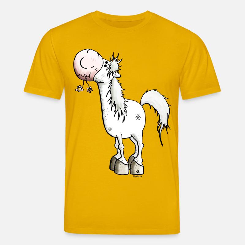 Verträumtes Pferd - Pferde - Stanley/Stella Unisex Bio-T-Shirt CREATOR  - Spektralgelb