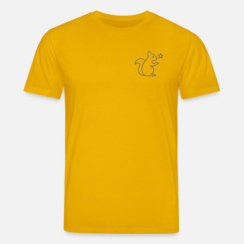 Eichhörnchen Sternenzauber - Stanley/Stella Unisex Bio-T-Shirt CREATOR  - Spektralgelb