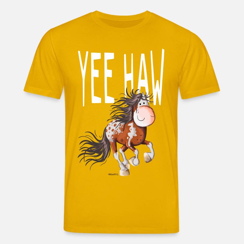 Yee Haw Pferd - Appaloosa - Wildpferd - Comic - Stanley/Stella Unisex Bio-T-Shirt CREATOR  - Spektralgelb