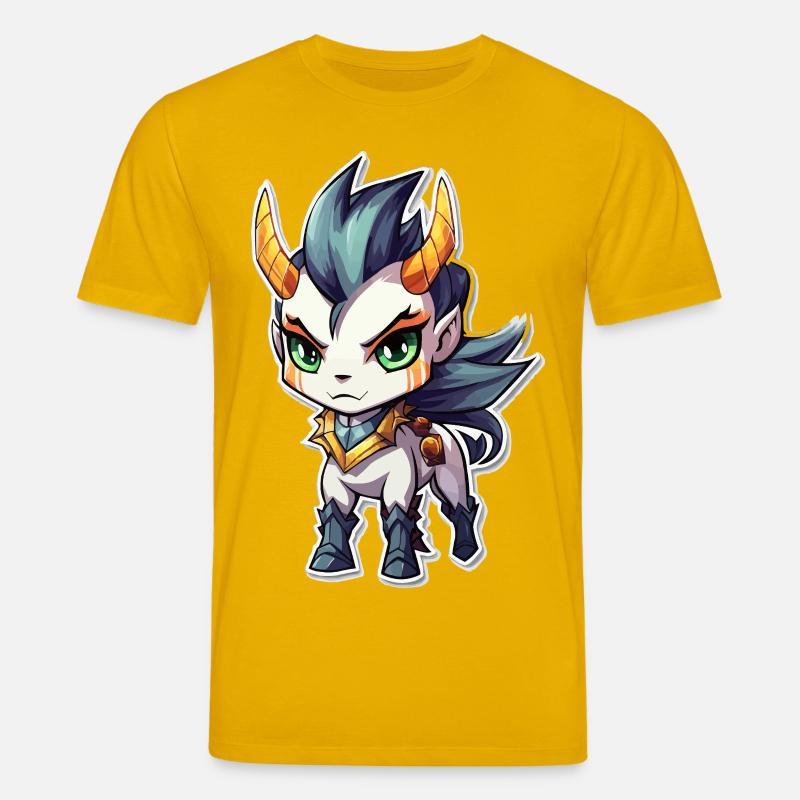 Chibi Dämonenpferd - Stanley/Stella Unisex Bio-T-Shirt CREATOR  - Spektralgelb