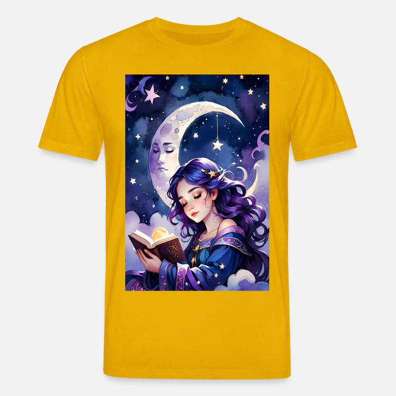 Lesen und Einschlafen - Stanley/Stella Unisex Bio-T-Shirt CREATOR  - Spektralgelb