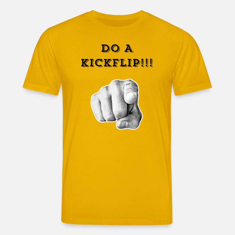 Mach einen Kickflip !! - Stanley/Stella Unisex Bio-T-Shirt CREATOR  - Spektralgelb