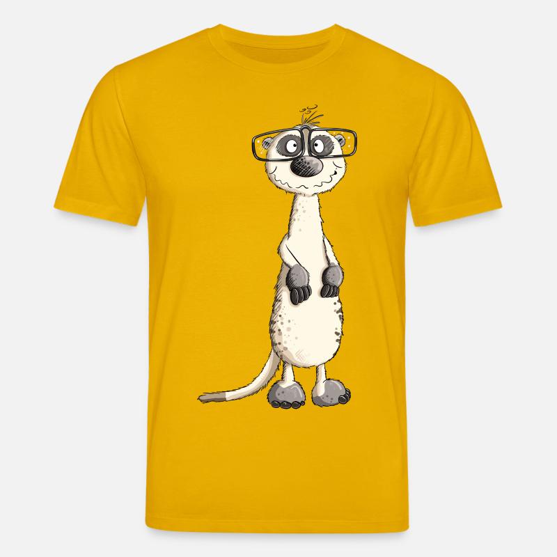 Lustiges Nerdmännchen Erdmännchen I Nerd - Stanley/Stella Unisex Bio-T-Shirt CREATOR  - Spektralgelb