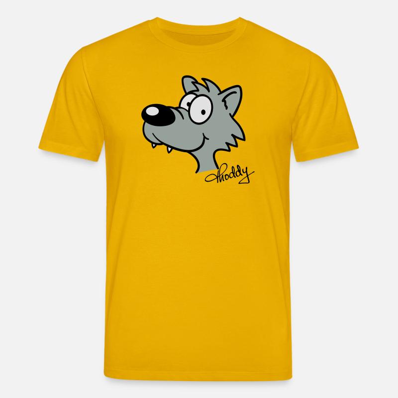 Wolf beflockbar - Stanley/Stella Unisex Bio-T-Shirt CREATOR  - Spektralgelb
