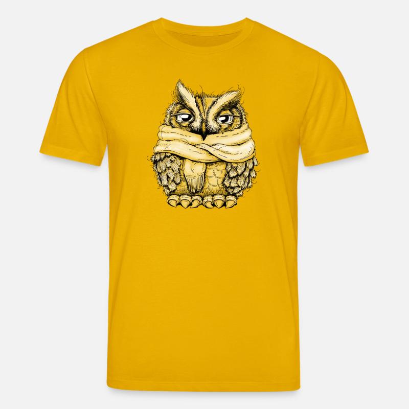 Frierende Eule - Stanley/Stella Unisex Bio-T-Shirt CREATOR  - Spektralgelb