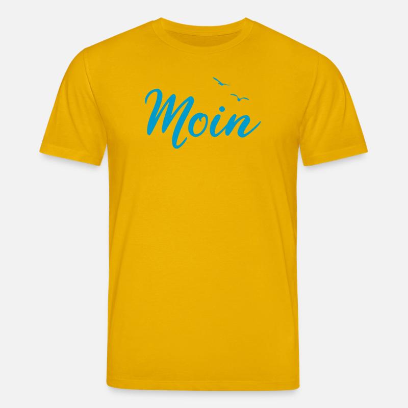 Moin - Spruch Design Geschenk - Stanley/Stella Unisex Bio-T-Shirt CREATOR  - Spektralgelb