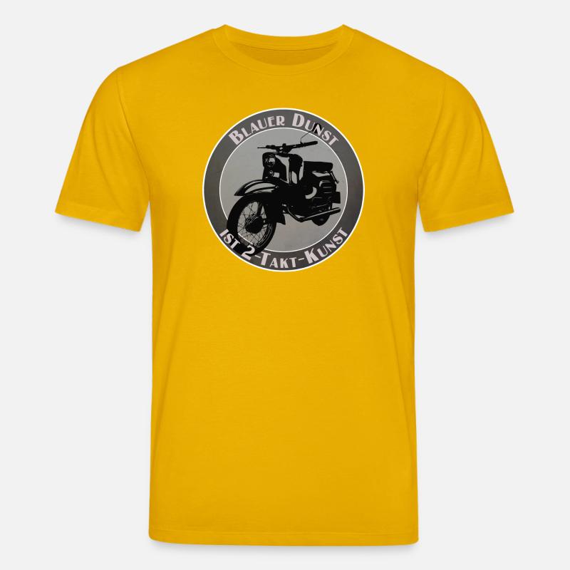Blauer Dunst ist 2-Takt-Kunst - Stanley/Stella Unisex Bio-T-Shirt CREATOR  - Spektralgelb