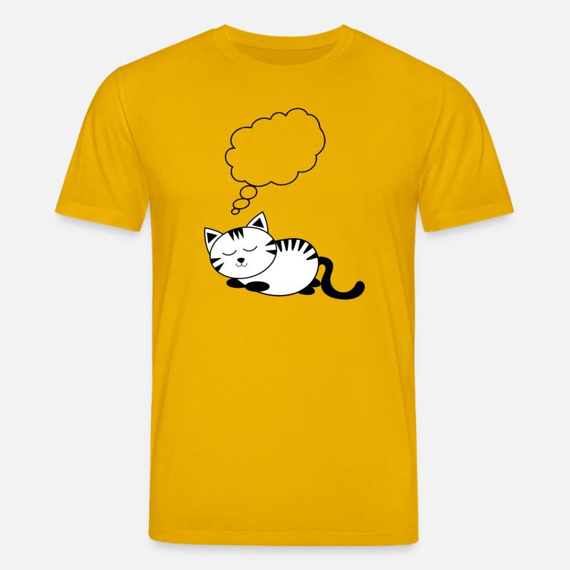 Katze KätzchenTier Comic personalisierbar Geschenk - Stanley/Stella Unisex Bio-T-Shirt CREATOR  - Spektralgelb