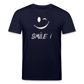 Smile - Stanley/Stella CREATOR Unisex Organic T-Shirt - navy - Front